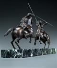 Picture of CA0357 Rare pair of 19th Century Phrygian Equestrian Warriors