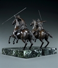 Picture of CA0357 Rare pair of 19th Century Phrygian Equestrian Warriors