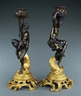 Picture of Rare pair of figural candlesticks after designs by Corneille Van Cleve