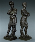 Picture of CA0328 Unusual pair of bronzes of Lorenzo and Giuliano de’ Medici