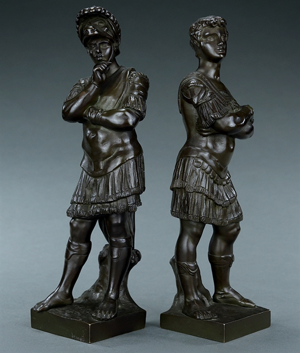 Picture of CA0328 Unusual pair of bronzes of Lorenzo and Giuliano de’ Medici