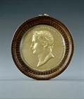 Picture of CA0326 Rare Pair of Plaques of Napoleon and Alexander of Russia by Galle