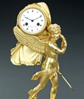 Picture of CA0295 Fine French Empire 'Amore Flees with Time' clock