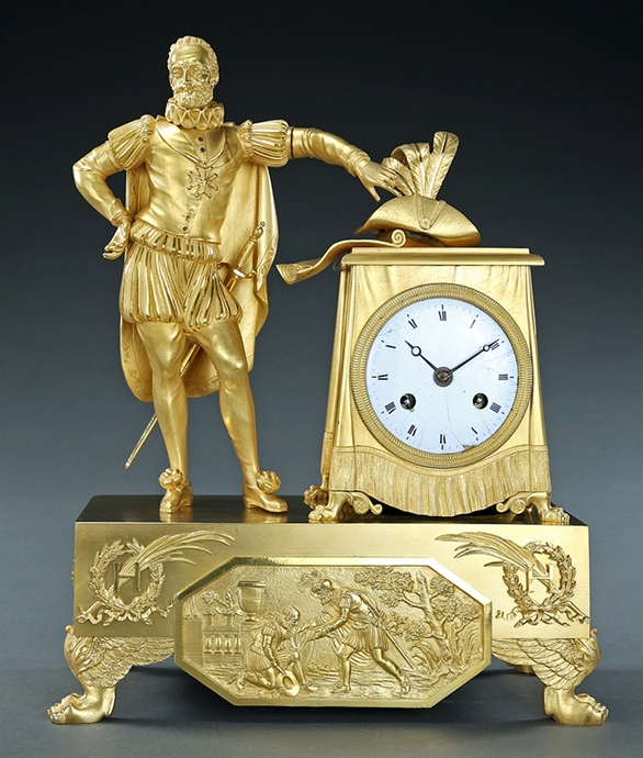 Picture of CA0324 Fine French Empire Period Henri IV clock