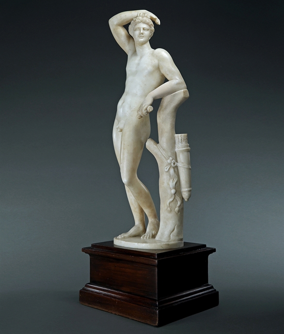 Picture of CA0296 Important Marble Apollino Library Statue