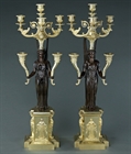 Picture of CA0297 Impressive fine pair of French Empire candelabra