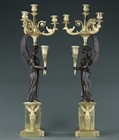 Picture of CA0297 Impressive fine pair of French Empire candelabra
