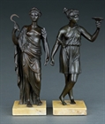 Picture of CA0332 Rare set of allegorical Four Seasons bronzes