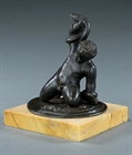 Picture of CA0294 18thC Grand Tour patinated bronze of the Infant Hercules Strangling Two Serpents
