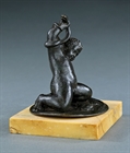 Picture of CA0294 18thC Grand Tour patinated bronze of the Infant Hercules Strangling Two Serpents