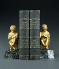 Picture of CA0287 Rare pair of French Empire ormolu bronze Library bookends