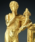 Picture of CA0286 Fine large French Empire Harpocrates mantel clock