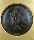 Picture of CA0285 Rare pair of bronze Night and Day plaques after Thorvaldsen