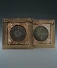 Picture of CA0285 Rare pair of bronze Night and Day plaques after Thovaldsen