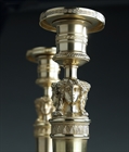 Picture of CA0281 Elegant pair of Empire bronze candlesticks in the manner of Galle