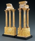 Picture of CA0271 Rare pair of Grand Tour temples from the Forum in Rome in Siena marble