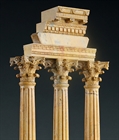 Picture of CA0271 Rare pair of Grand Tour temples from the Forum in Rome in Siena marble