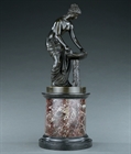 Picture of CA0275 Rare Grand Tour bronze of the Danaide signed A.Messina Roma