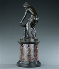 Picture of CA0275 Rare Grand Tour bronze of the Danaide signed A.Messina Roma