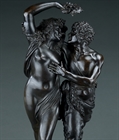 Picture of CA0264 Fine French bronze Bacchanal grouping in the manner of Clodion