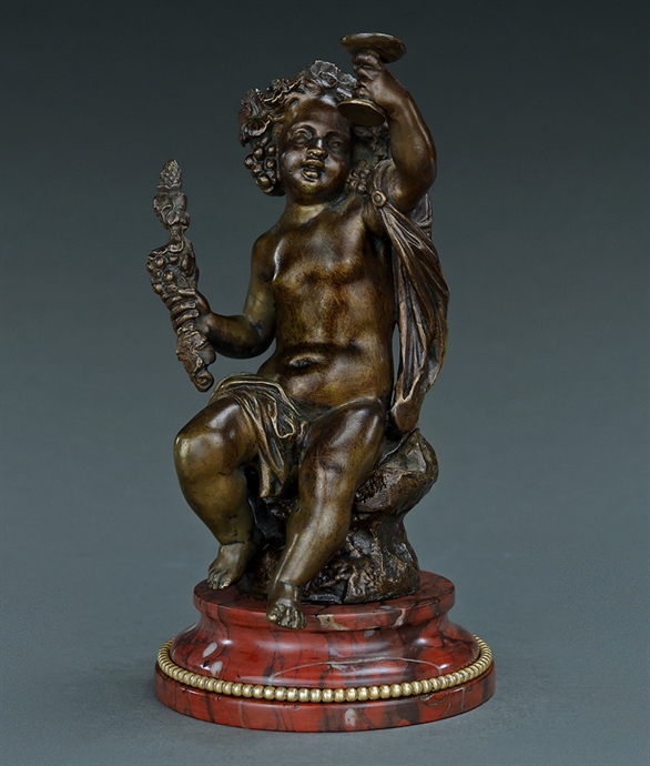Picture of CA0267 Fine 19th century bronze young bacchanalian by Alfred Boucher