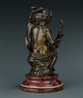 Picture of CA0267 Fine 19th century bronze young bacchanalian by Alfred Boucher