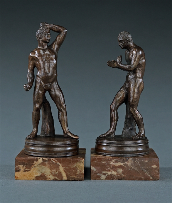 Picture of CA0268 Rare pair of Grand Tour Pugilists after Canova