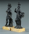 Picture of Late 18thC pair of Mars and Minerva cabinet bronzes
