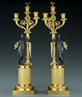 Picture of CA0221 Fine pair of French Empire Period candelabra