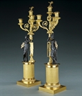 Picture of CA0221 Fine pair of French Empire Period candelabra