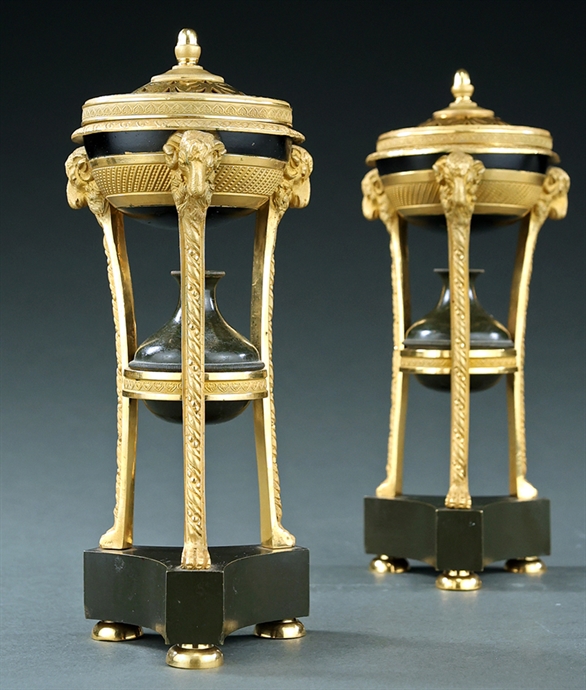 Picture of Fine pair of French Empire brûle parfums