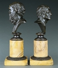 Picture of CA0223 Rare pairing of Grand Tour Busts of Demosthene and Socrates