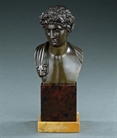 Picture of Rare Grand Tour Bronze Bust of a Youthful Dionysus