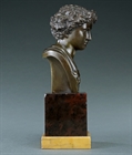 Picture of CA0229 Rare Grand Tour Bronze Bust of a Youthful Dionysus
