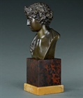 Picture of Rare Grand Tour Bronze Bust of a Youthful Dionysus
