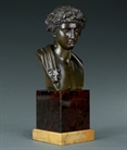 Picture of Rare Grand Tour Bronze Bust of a Youthful Dionysus