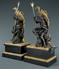 Picture of CA0241 Pair 19thC Poseidon and Amphritrite Louis XV style bronzes