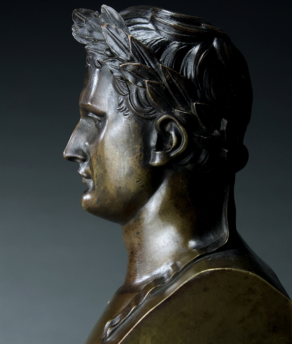 Picture of Rare 19th century bronze bust of Napoleon as Caesar