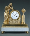 Picture of CA0242 French Empire mantel clock by Basile Charles Le Roy