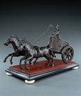 Picture of CA0230 Grand Tour bronze model of a Roman charioteer