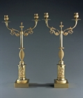 Picture of CA0219 Early 19th century Swedish Empire period gilt bronze candelabra