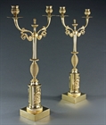 Picture of CA0219 Early 19th century Swedish Empire period gilt bronze candelabra