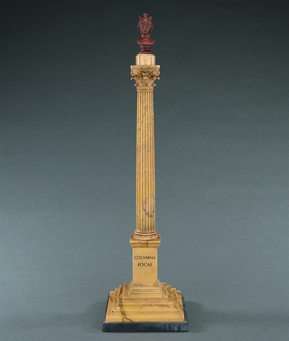 Picture of Grand Tour Sienna marble model of the column of Phocas