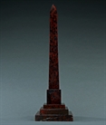 Picture of CA0203 Elegant English Red Serpentine Marble Obelisk
