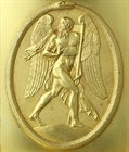 Picture of CA0208 French Empire Cronos ormolu borne mantel clock