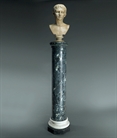 Picture of CA0190 Beautiful Grand Tour Verde Antico scagliola marble column