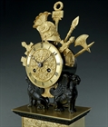 Picture of CA0196 Superb French Empire 'Trophies of War' mantel clock