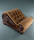 Picture of CA0213 Fine English Regency Button upholstered Footstool