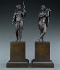Picture of Fine Pair of Empire Diana and Apollo bronzes attributed to Feuchère