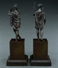 Picture of Fine Pair of Empire Diana and Apollo bronzes attributed to Feuchère